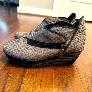 Bernie Mev ankle wedge booties